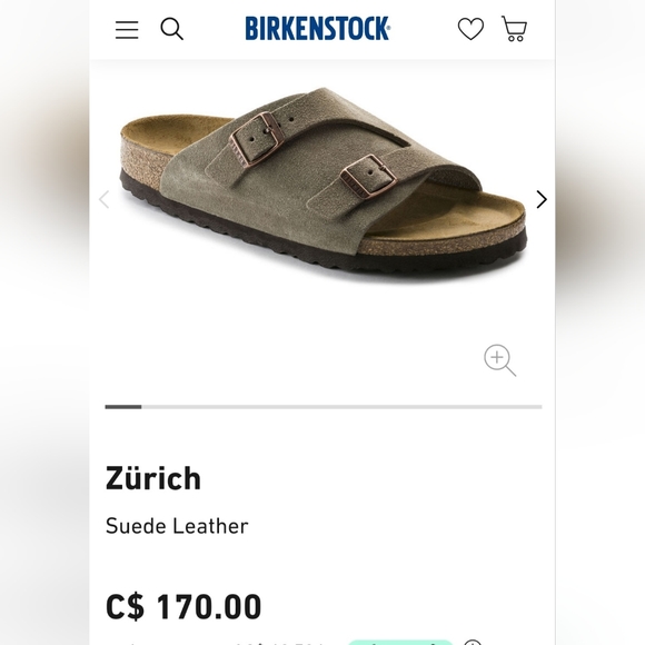 Birkenstock Zürich Size40/sz 7 Mens - Picture 8 of 8